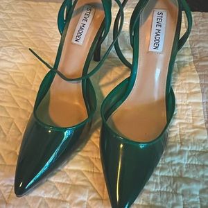 Steve Madden Sz 9 Green Heels